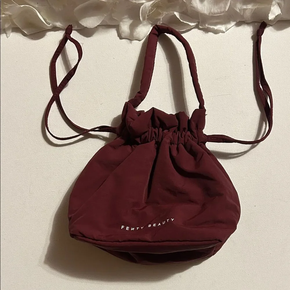 Fenty Beauty Burgundy Cosmetic Pouch
